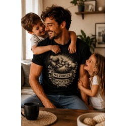 T-shirt Koszulka dla Taty | Prezent na Dzień Taty, urodziny i święta -   Na zawsze bohater