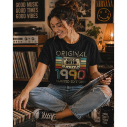 T-shirt Koszulka | Prezent na urodziny i święta - Oryginal 1990 limited edition. Best of '90 (Cassette)