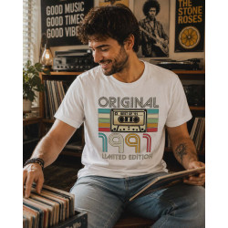T-shirt Koszulka | Prezent na urodziny i święta - Oryginal 1991 limited edition. Best of '91 (Cassette)