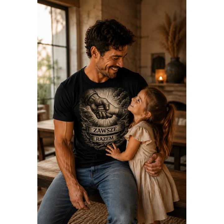 T-shirt Koszulka dla Taty | Prezent na Dzień Taty, urodziny i święta -   Zawsze razem