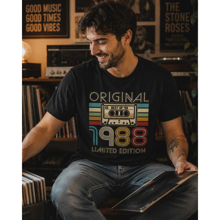 T-shirt Koszulka | Prezent na urodziny i święta - Oryginal 1988 limited edition. Best of '88 (Cassette)