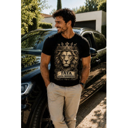 T-shirt Koszulka dla Taty | Prezent na Dzień Taty, urodziny i święta -   Tata król rodziny