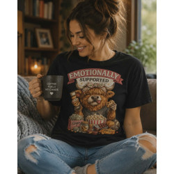 T-shirt Koszulka | Prezent na urodziny i święta - Emotionally supported (Chips, reeses)