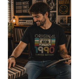 T-shirt Koszulka | Prezent na urodziny i święta - Oryginal 1990 limited edition. Best of '90 (Cassette)