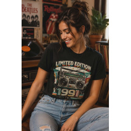 T-shirt Koszulka | Prezent na urodziny i święta - Made in the 1991 (Boombox, Cassette)
