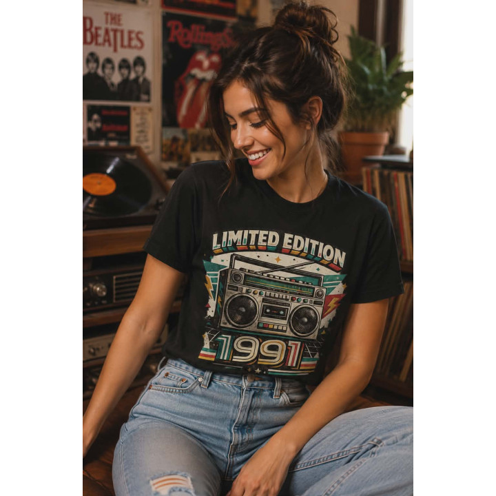 T-shirt Koszulka | Prezent na urodziny i święta - Made in the 1991 (Boombox, Cassette)