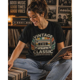 T-shirt Koszulka | Prezent na urodziny i święta - Vintage classic. Made in the eighties (Cassette)