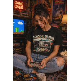 T-shirt Koszulka | Prezent na urodziny i święta - Classic gamer 1989 (Nintendo Controller)