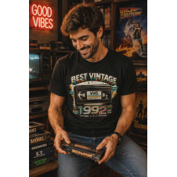 T-shirt Koszulka | Prezent na urodziny i święta - Best vintage 1992 (Cassette, VHS)
