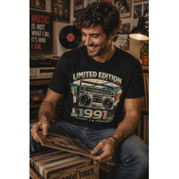 T-shirt Koszulka | Prezent na urodziny i święta - Limited edition 1991 (Boombox, Cassette)