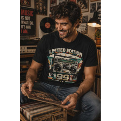 T-shirt Koszulka | Prezent na urodziny i święta - Limited edition 1991 (Boombox, Cassette)