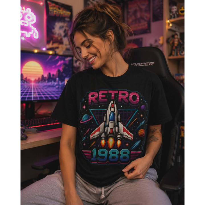 T-shirt Koszulka | Prezent na urodziny i święta - Retro 1988 (Starship)