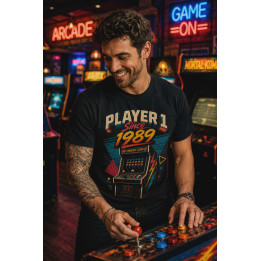 T-shirt Koszulka | Prezent na urodziny i święta - Player since 1989 (Arcade)