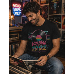 T-shirt Koszulka | Prezent na urodziny i święta - Vintage 1992 (Vinyl record)