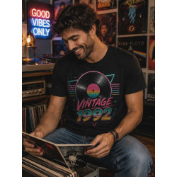 T-shirt Koszulka | Prezent na urodziny i święta - Vintage 1992 (Vinyl record)