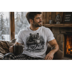 T-shirt Koszulka dla Taty | Prezent na Dzień Taty, urodziny i święta - Leave mealone I'm recharging